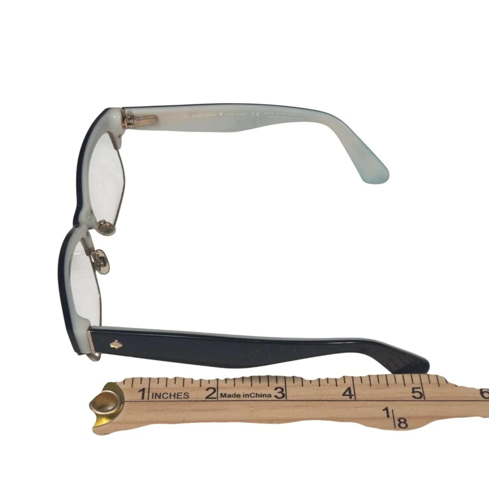 Kate Spade Eyeglasses Womens 52-17-135 Black‎ Grey Rectangular Frames Only